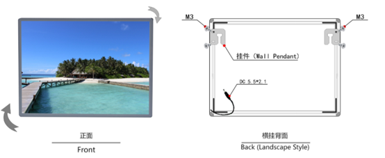Ultra slim poster advertising light box 
