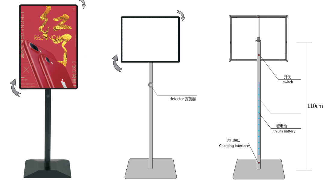 Insertable Ultra Thin Light Box (Floor stand) 