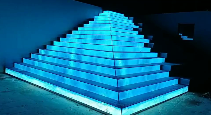 Led stair screen