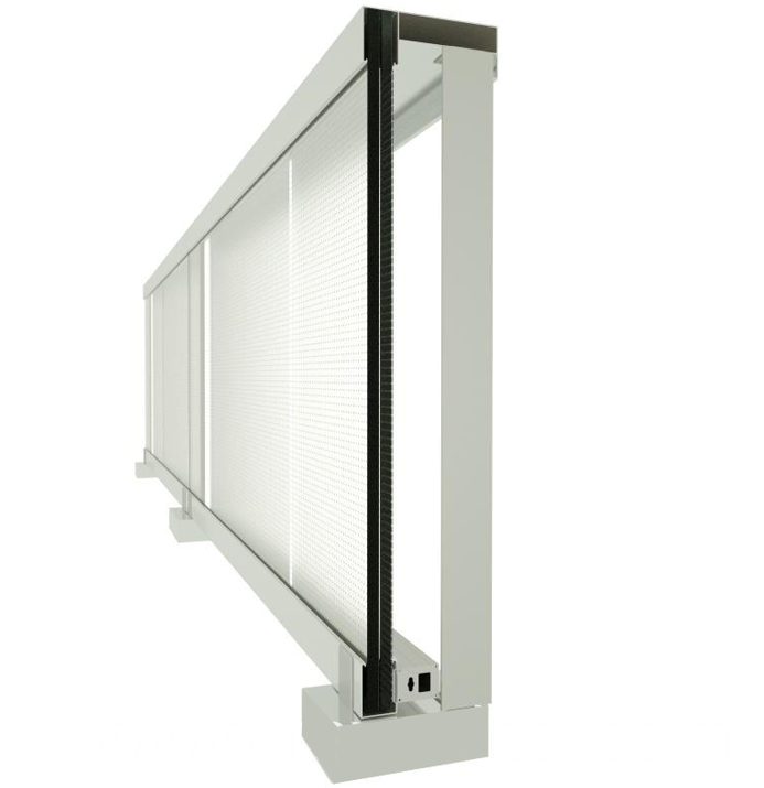 Glass Guardrail Transparent Flexible LED Film Display