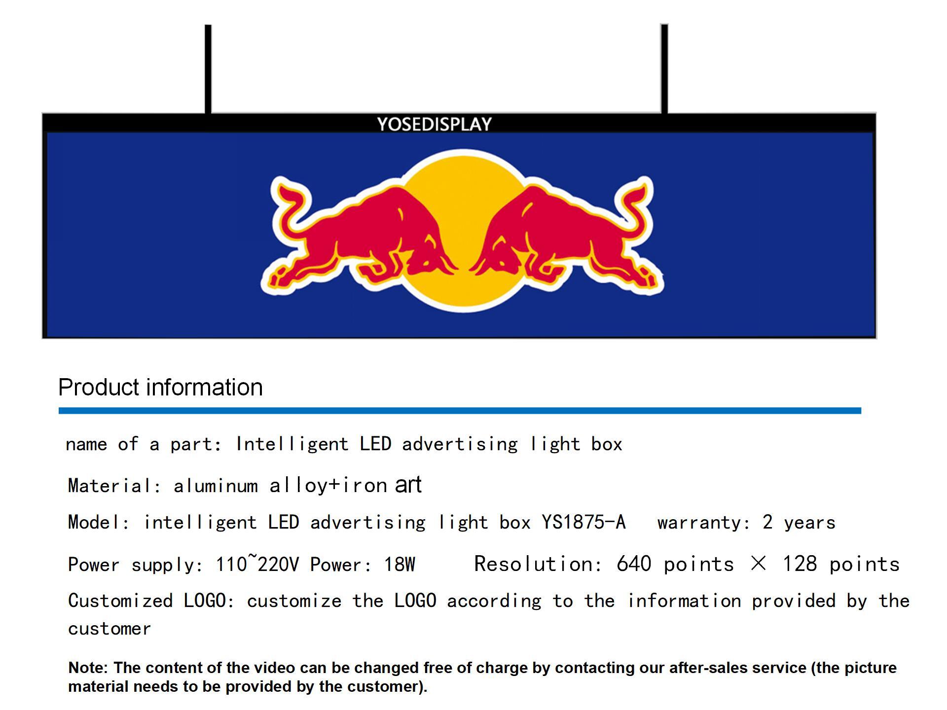 Intelligent LED advertising light box