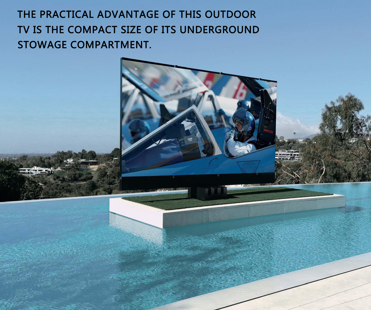 140-inch Automatic Retractable Big Outdoor LED TV Display