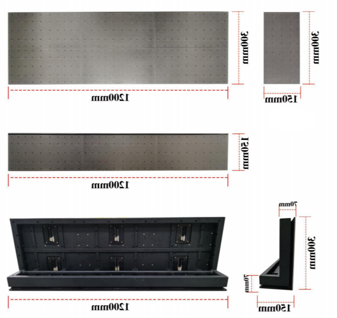 Y4.68 Outdoor or Indoor Led Stair Screen