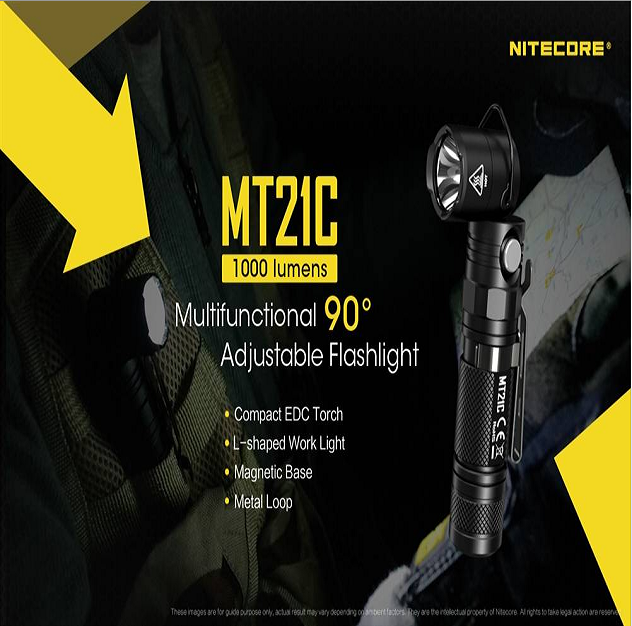 Nitecore MT21C  XP-L HD V6 LED Adjustable EDC Work Lights 