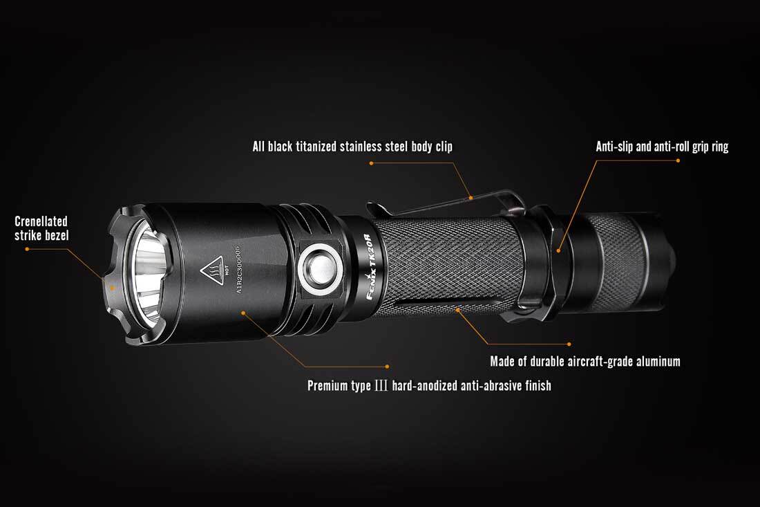 Fenix TK20R  XP-L HI V3 LED 1000 Lumens EDC Flashlight