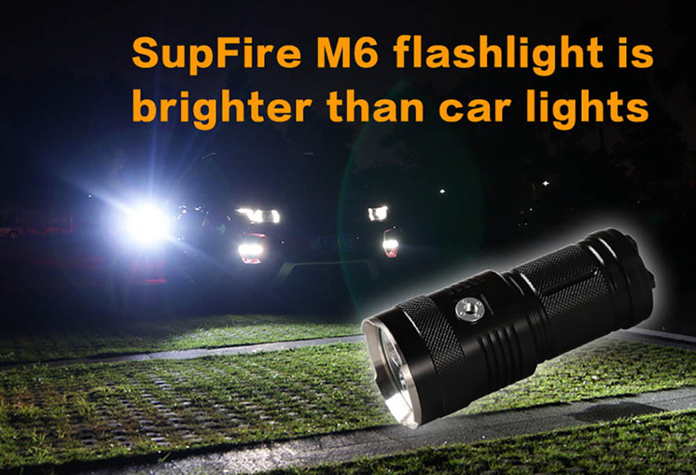 SupFire M6 search lights 2300 lumens 