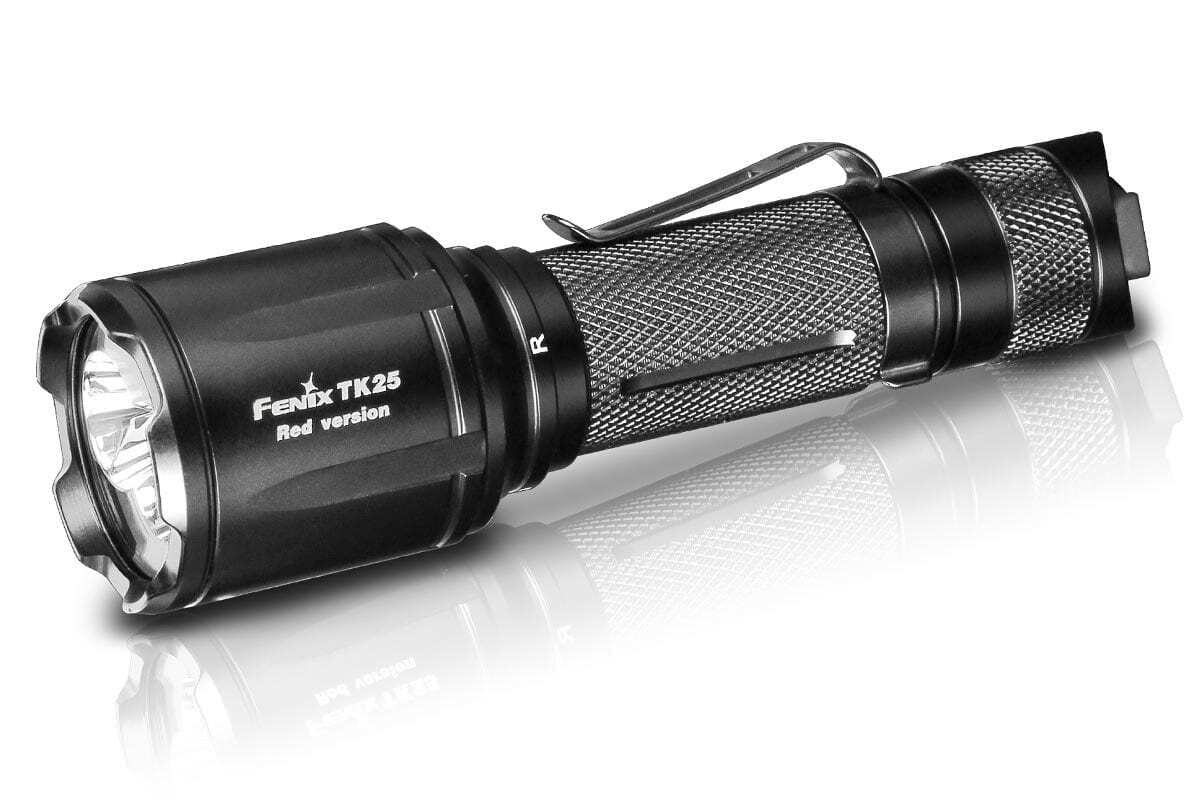 Fenix TK25 Red  XP-G2 White LED and XP-E2 Red LED's Rechargeable Search Light Red Light