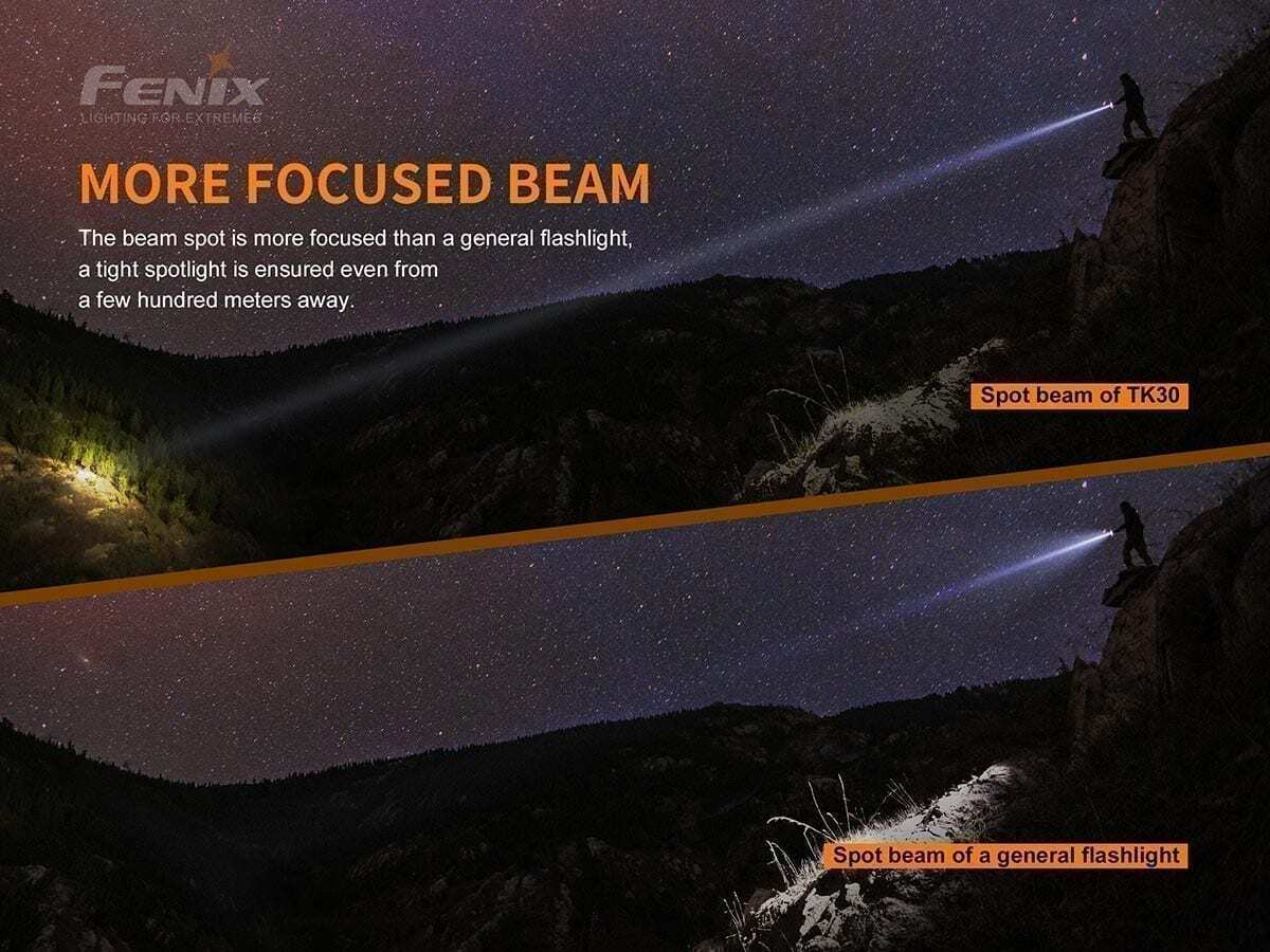 Fenix TK30 500 Lumens 1200 Meters White Laser Lep Flashlight