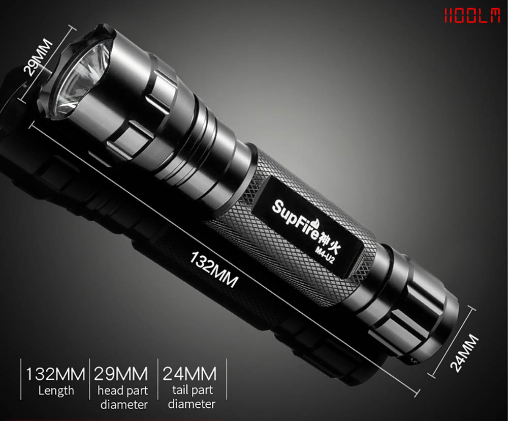 SupFire  M4-U2 900 lumens Tactical Flashlight
