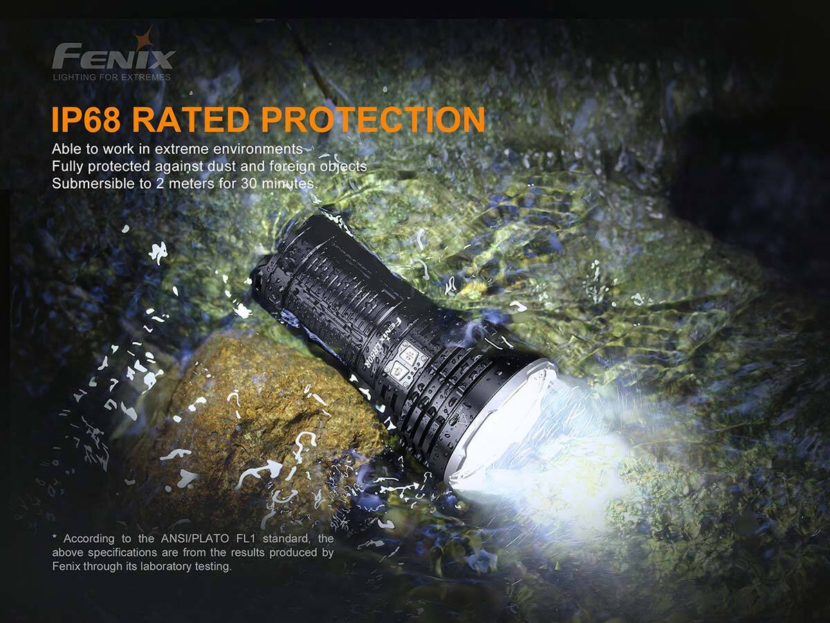 Fenix LR50R 4 x Luminus SST70 LED 12000 Lumens Multifunctional Rechargeable Search Light