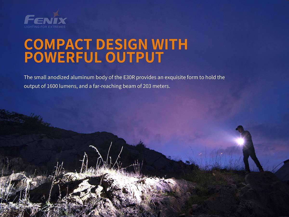 Fenix E30R LUMINUS SST40 LED 1600 Lumens EDC Light