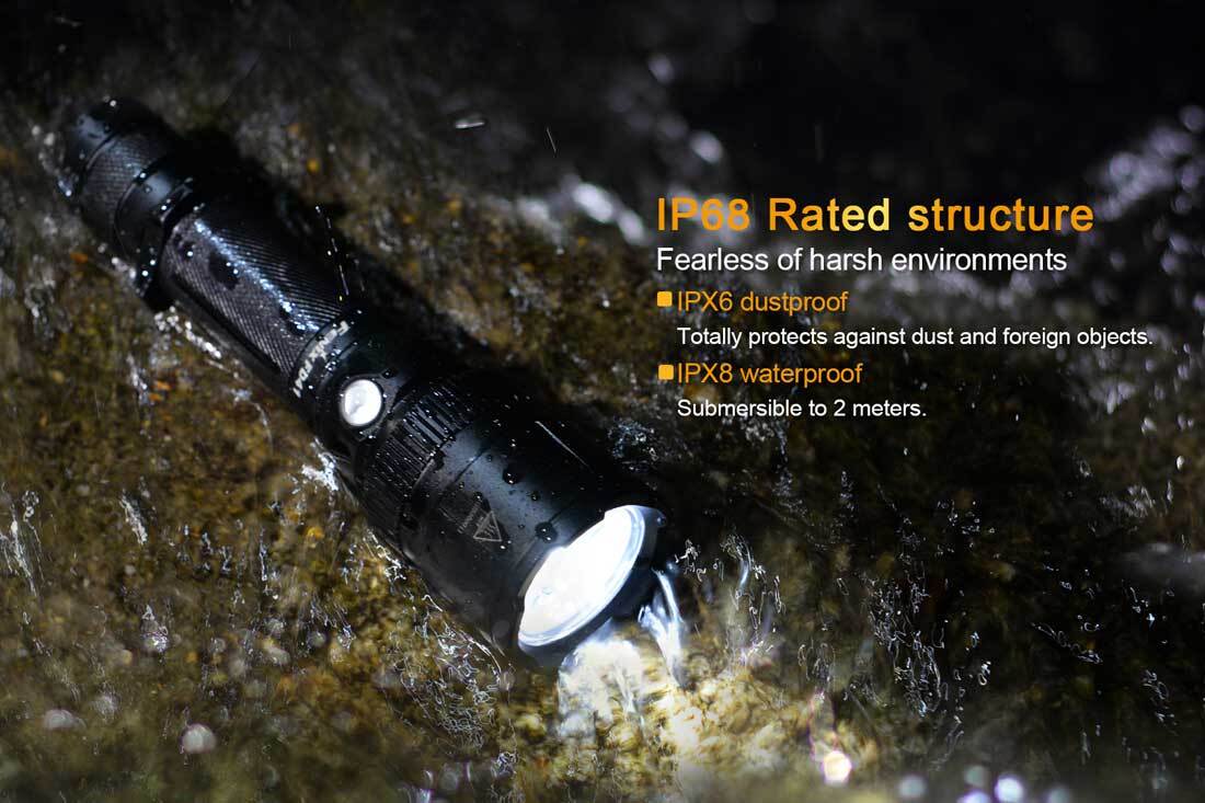 Fenix FD41 Gree XP-L HI LED 900 Lumens Focus Tactical Flashlight 