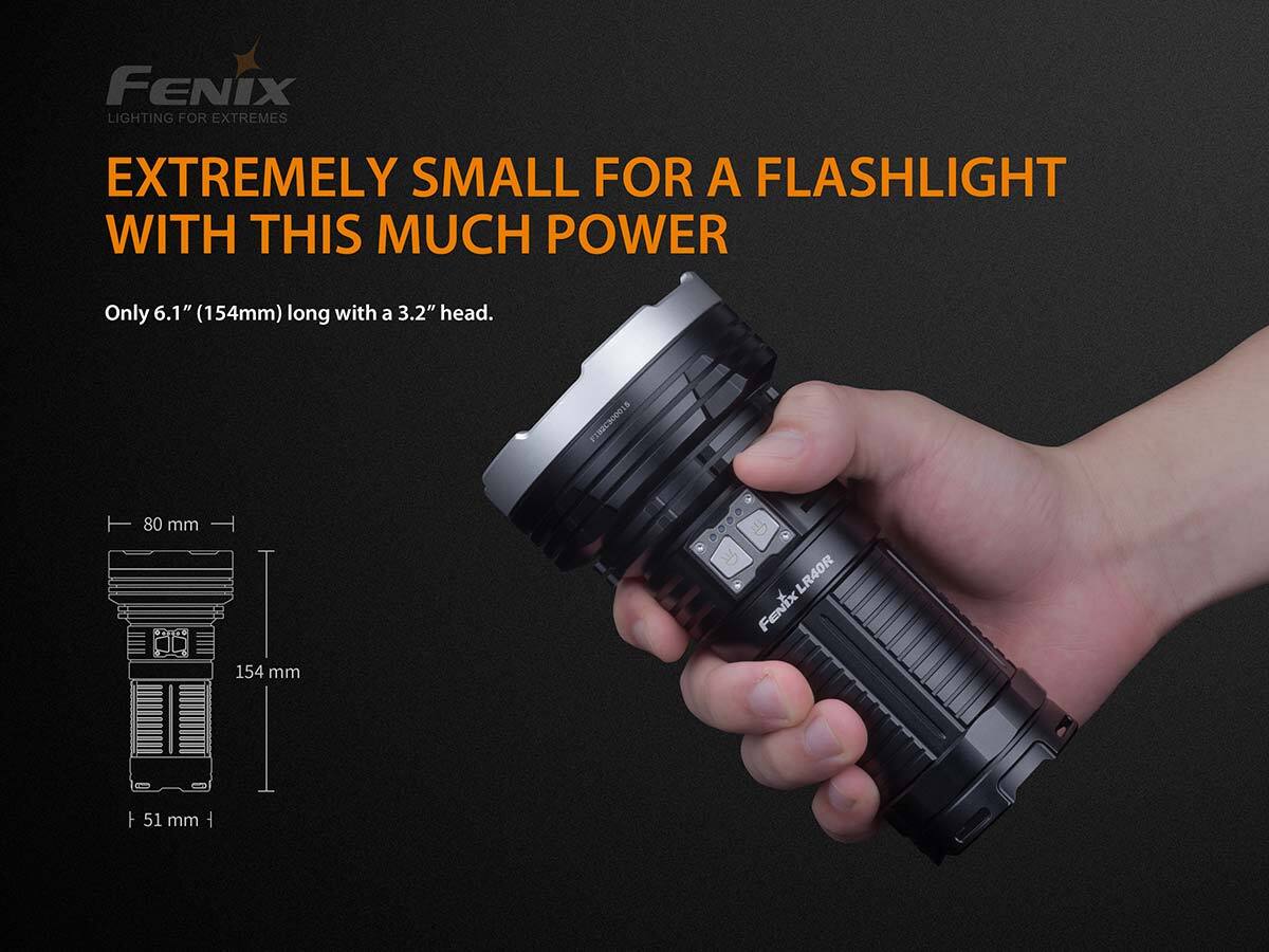 Fenix LR40R Cree XP-L HI V3 CREE XP-G3 S4 LED 11000 Lumens Outdoor&Camping Light