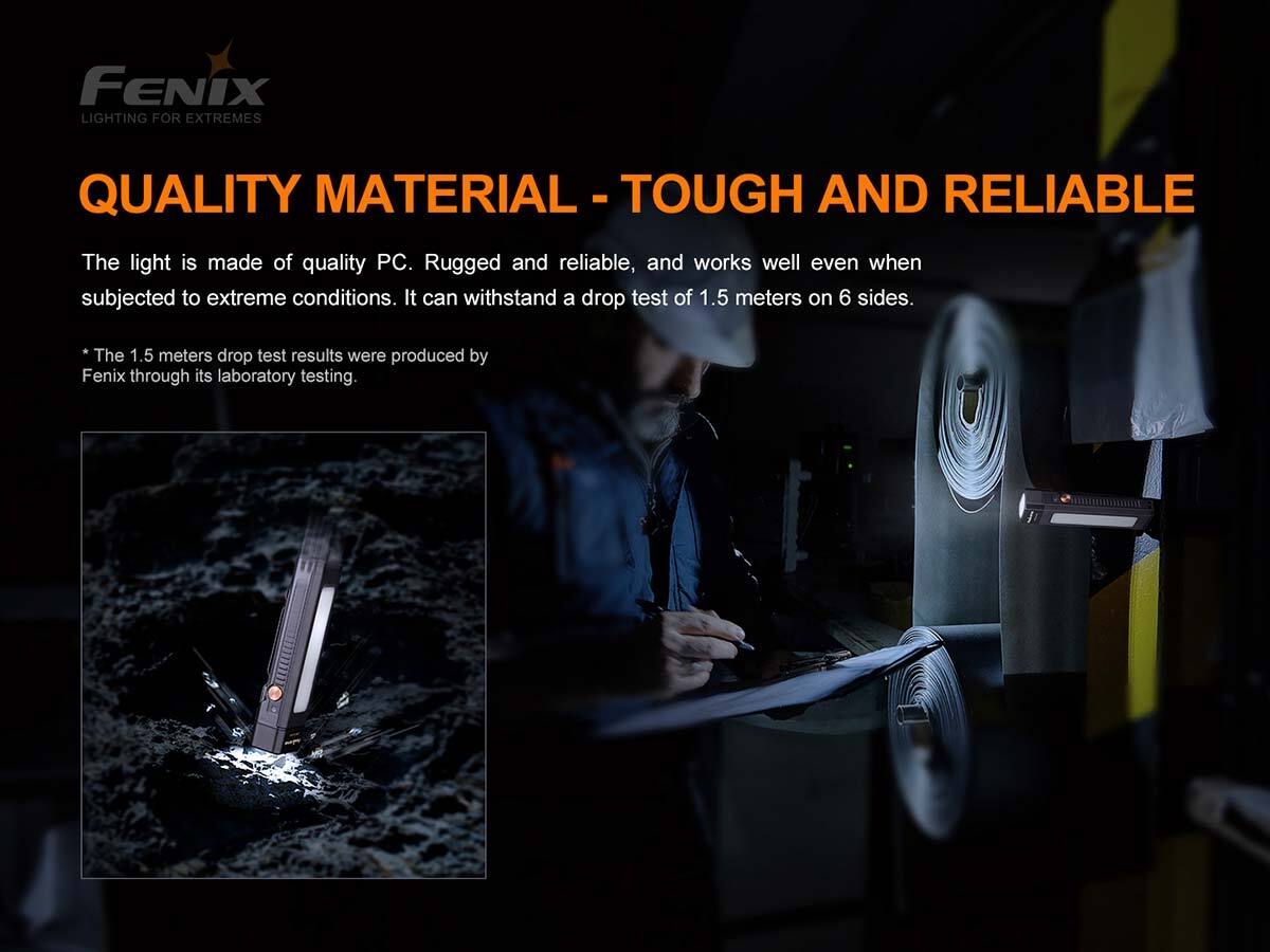 Fenix WT16R Two  XP-E2 LEDs 300 Lumens Rechargeable Magnetic EDC Flashlight
