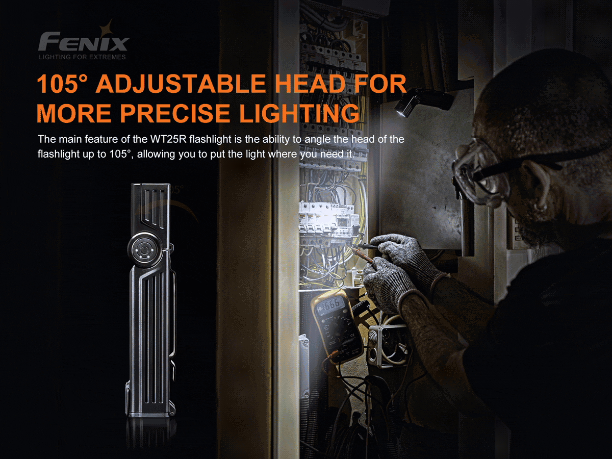 Fenix WT25R  XP-L HI LED 1000 Lumens Adjustable Angle Multifunctional LED Work Light