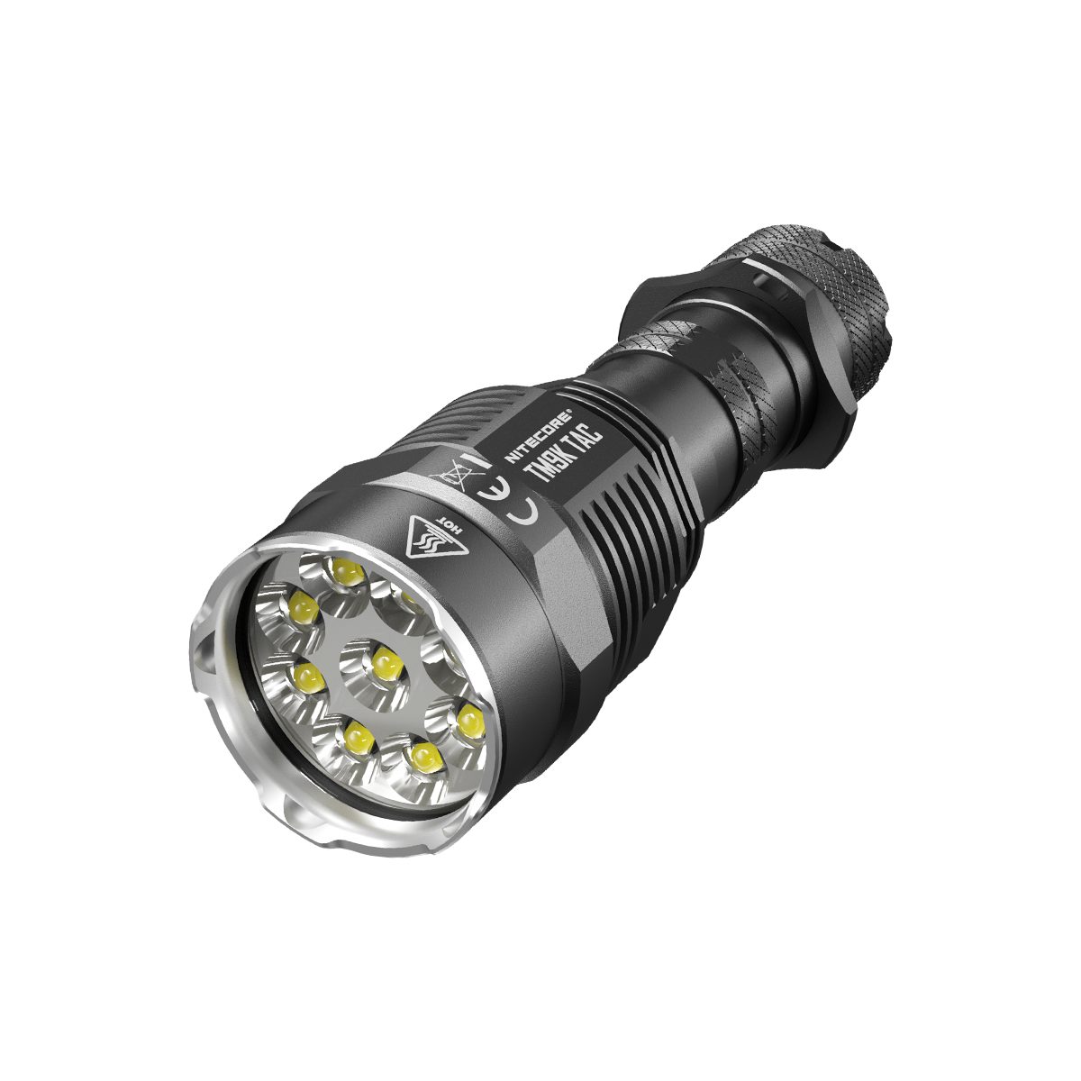 Nitecore TM9K 9 x  XP-L HD 9500 Lumen Rechargeable Tactical Flashlight