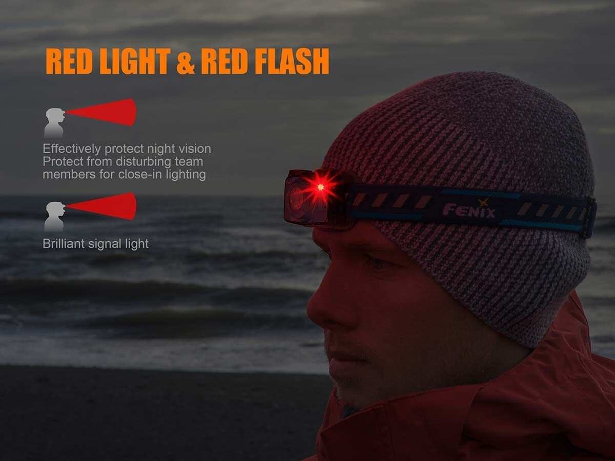Fenix HL32R  XP-G3 LED 600 Lumens Red Light USB Rechargebale Headlamps