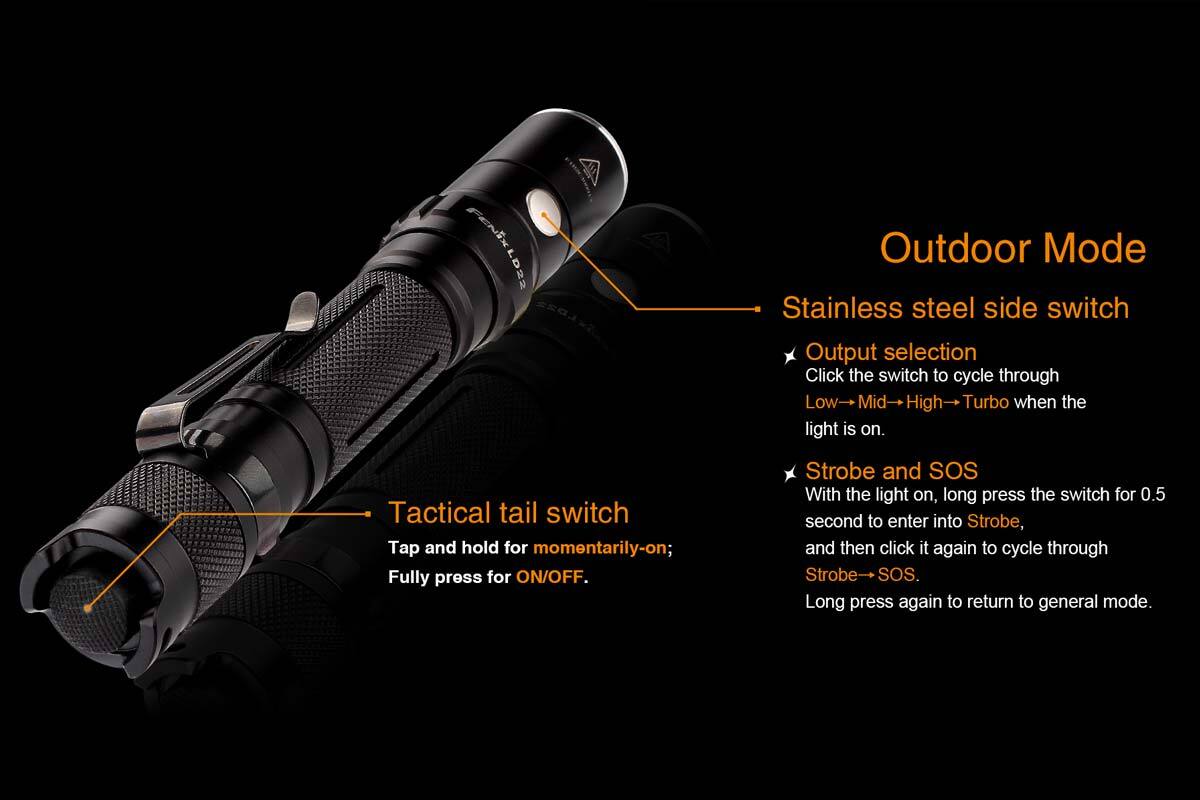 Fenix LD22  XP-G2(R5) LED 300 Lumens Tactical Flashlight