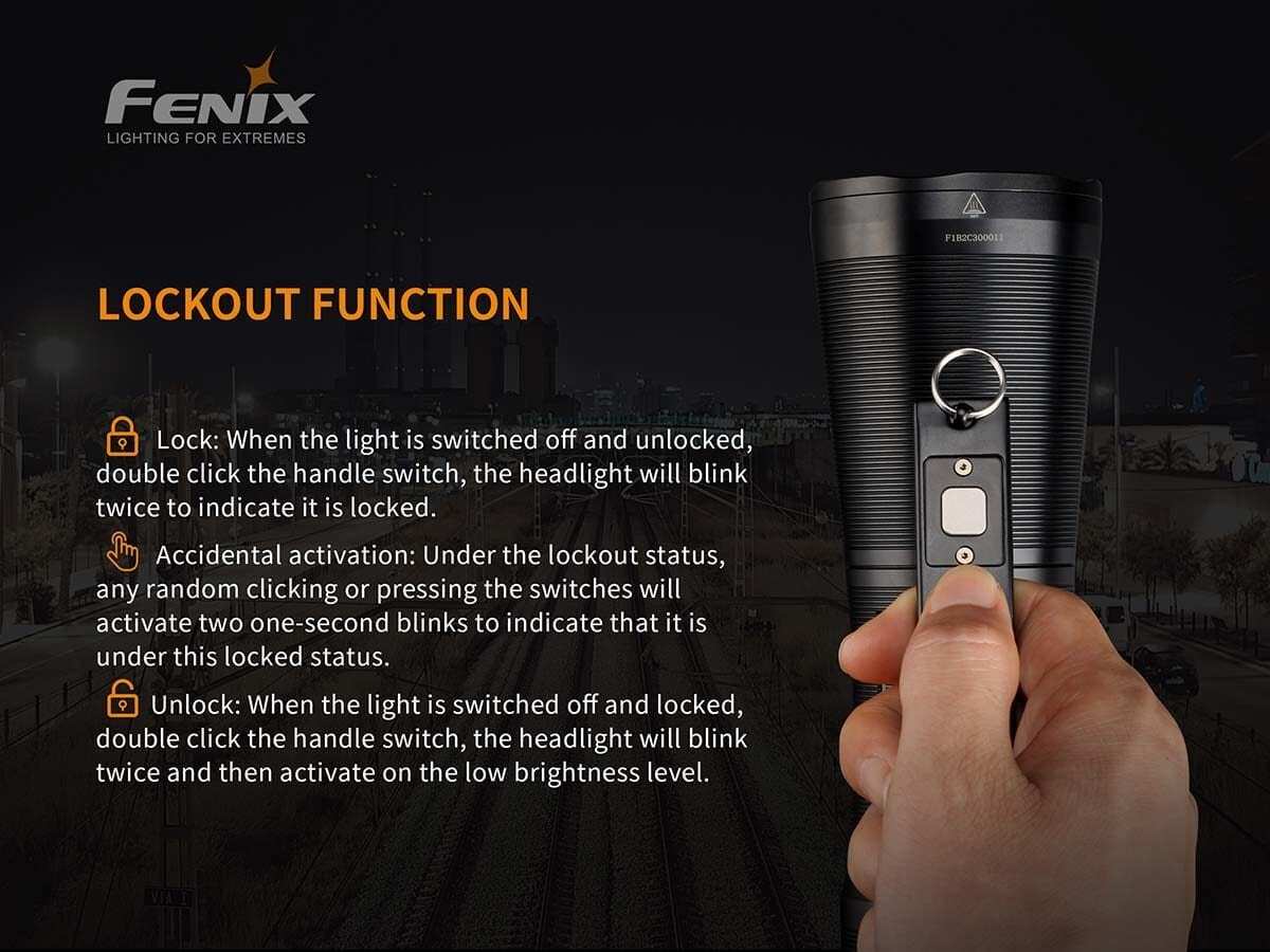 Fenix WT50R  XHP70 N4 LED 3200 Lumens Multi-Function Search Lights 