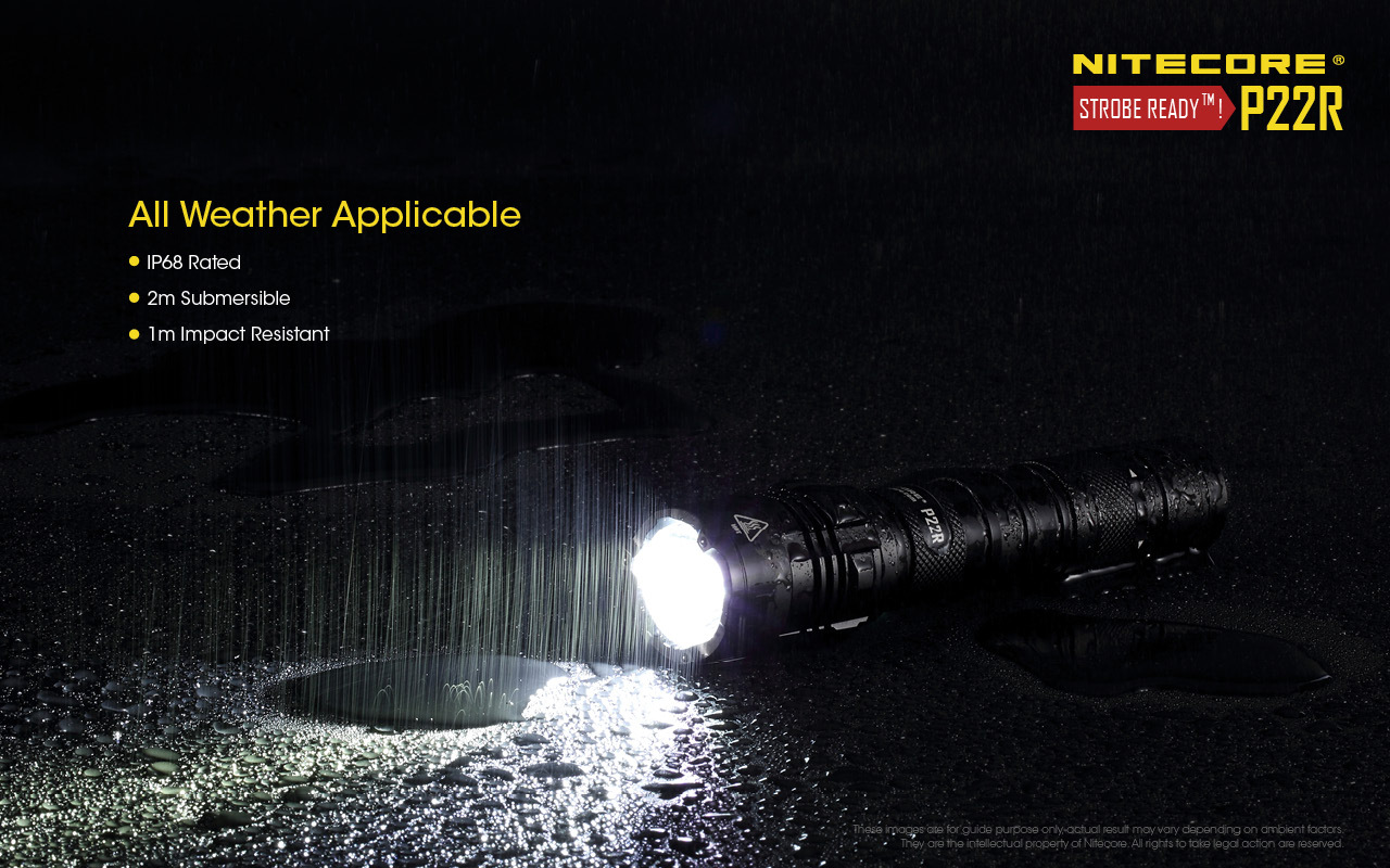 Nitecore P22R XHP35 HD 1800 Lumens USB-C Rechargeable Tactical Flashlight