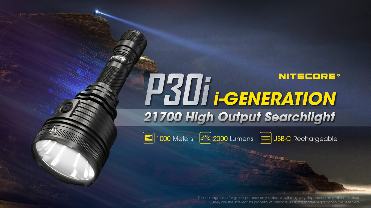 Nitecore P30i  XHP35 HI LED 2000 Lumens 1093 Yard Long Throw Tactical Flashlight