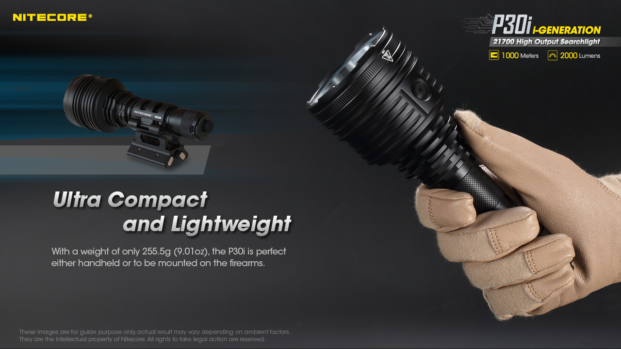 Nitecore P30i  XHP35 HI LED 2000 Lumens 1093 Yard Long Throw Tactical Flashlight