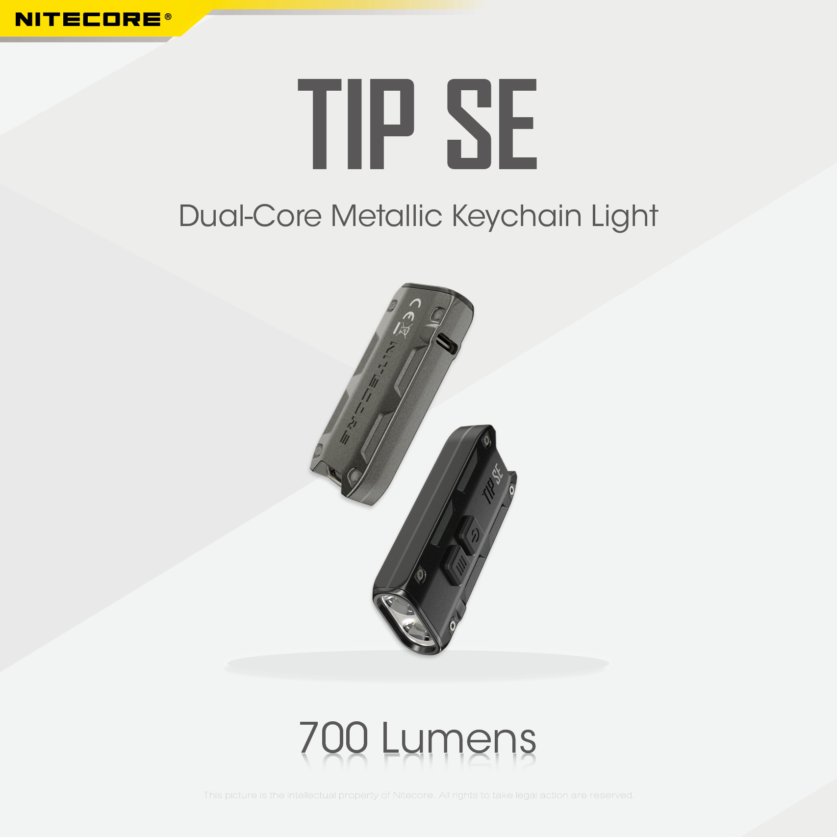 Nitecore TIP SE 2x OSRAM P8 LED 700 Lumens Rechargeable Keychain EDC Light