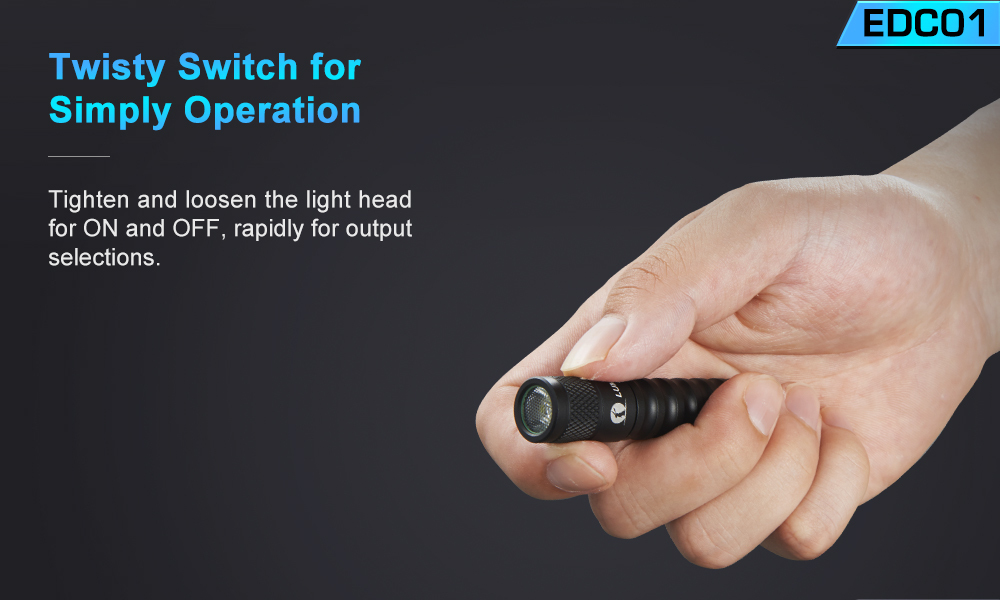 Lumintop EDC01 everyday carry lights 110 lumens Mini Keychain Flashlight