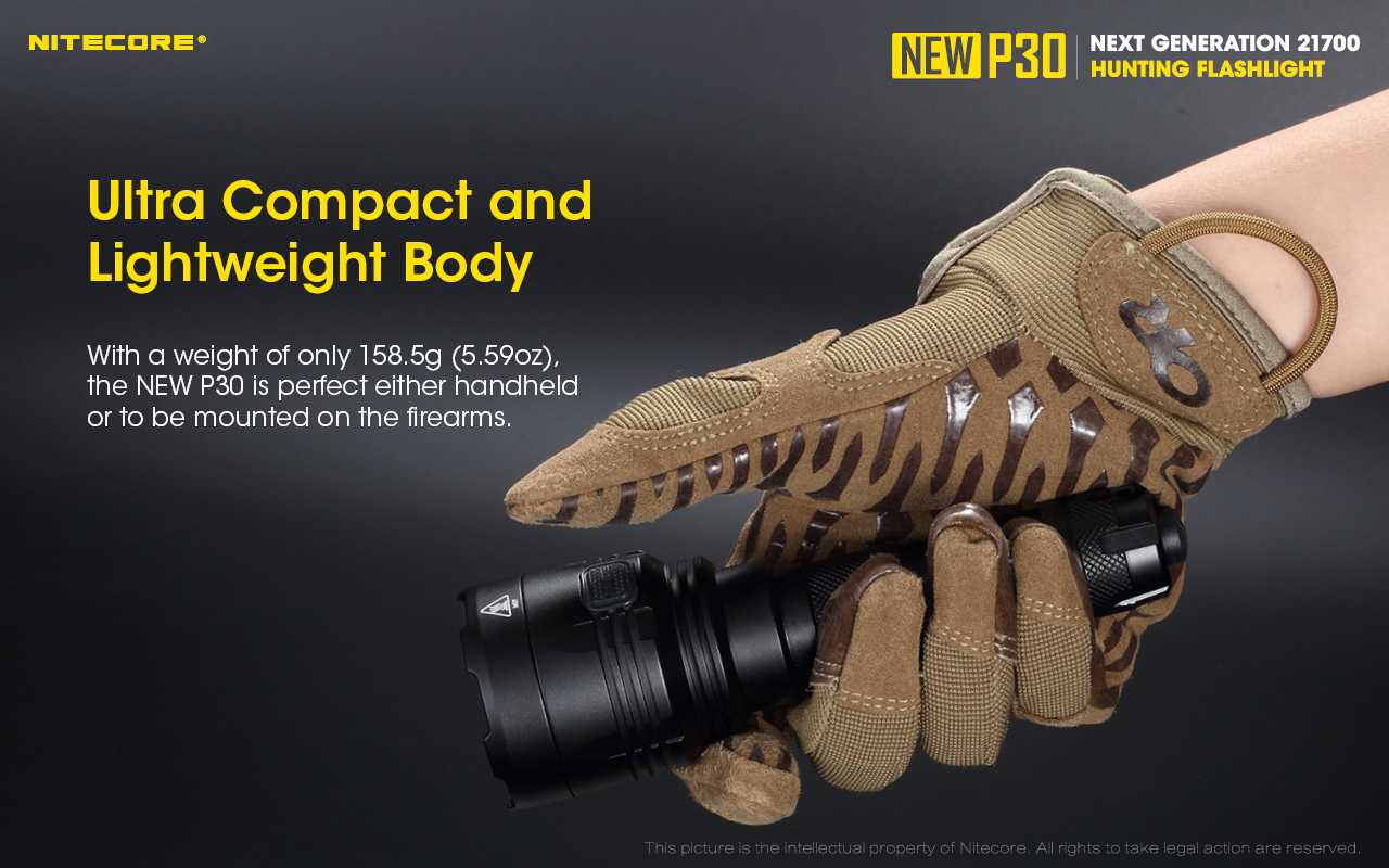Nitecore NEW P30  XP-L HI V3 LED 1000 Lumens Long Throw Tactical Flashlight