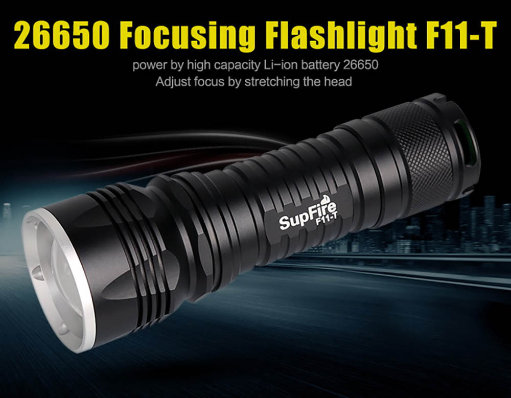 SupFire F11-T 1100 lumens Tactical Flashlight