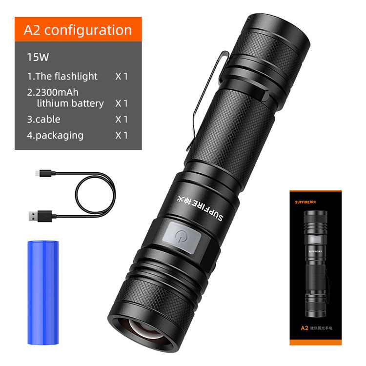 Supfire A2-P50 Everyday carry lights Mini Flashlight