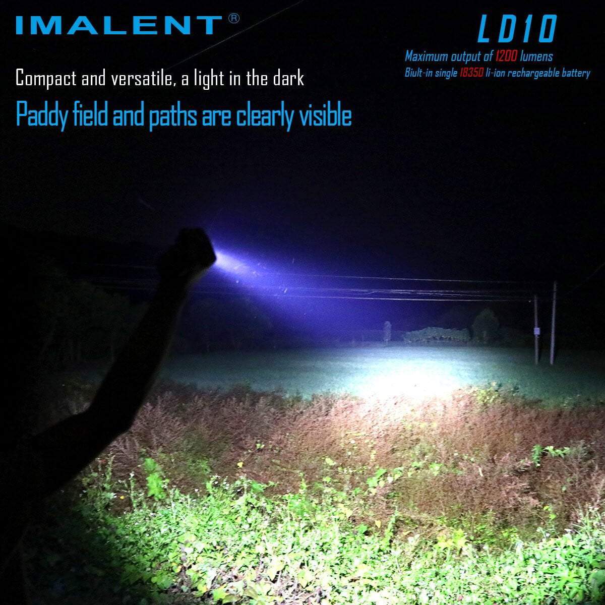 Imalent LD10 CREE XP-L HI LED 1200 Lumens EDC Flashlight