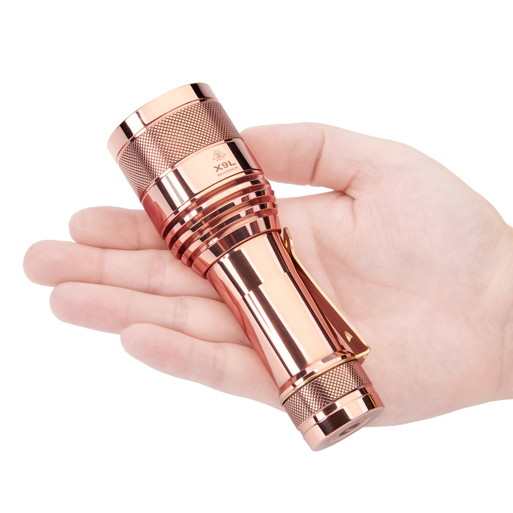 Best Lumintop FW21 X9L Grey Copper SBT90.2 6500 Lumens Flashlight on