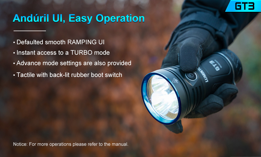 Lumintop GT3 3 x XHP70.2 18000 Lumens Flashlight