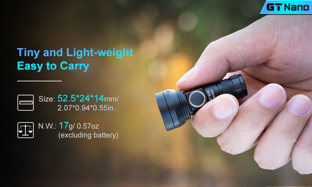 Best Lumintop GT Nano Copper Brass Titanium 450 Lumens 300