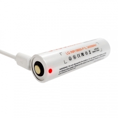 Lumintop Rechargeable 3400mAh 18650 USB Battery
