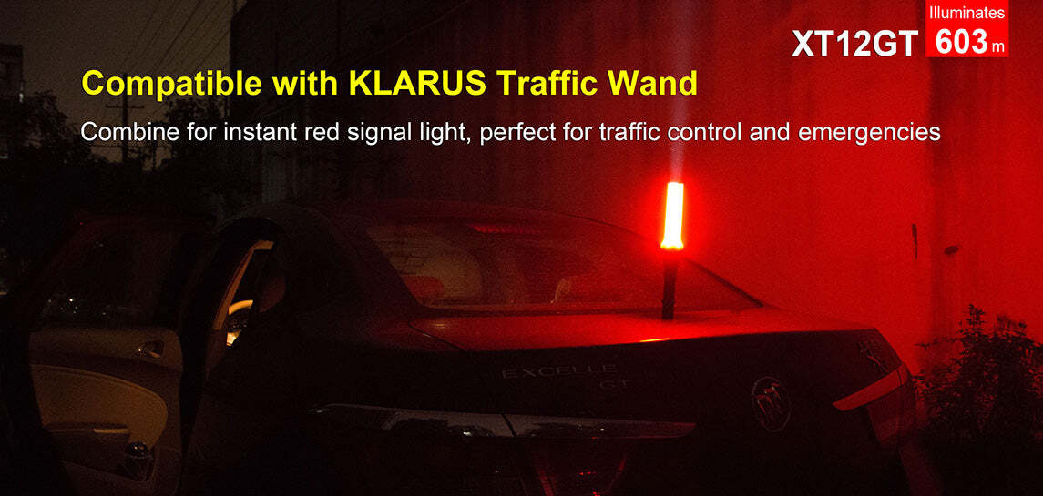 Klarus XT12GT 1600 Lumens Extended Tactical Flashlight