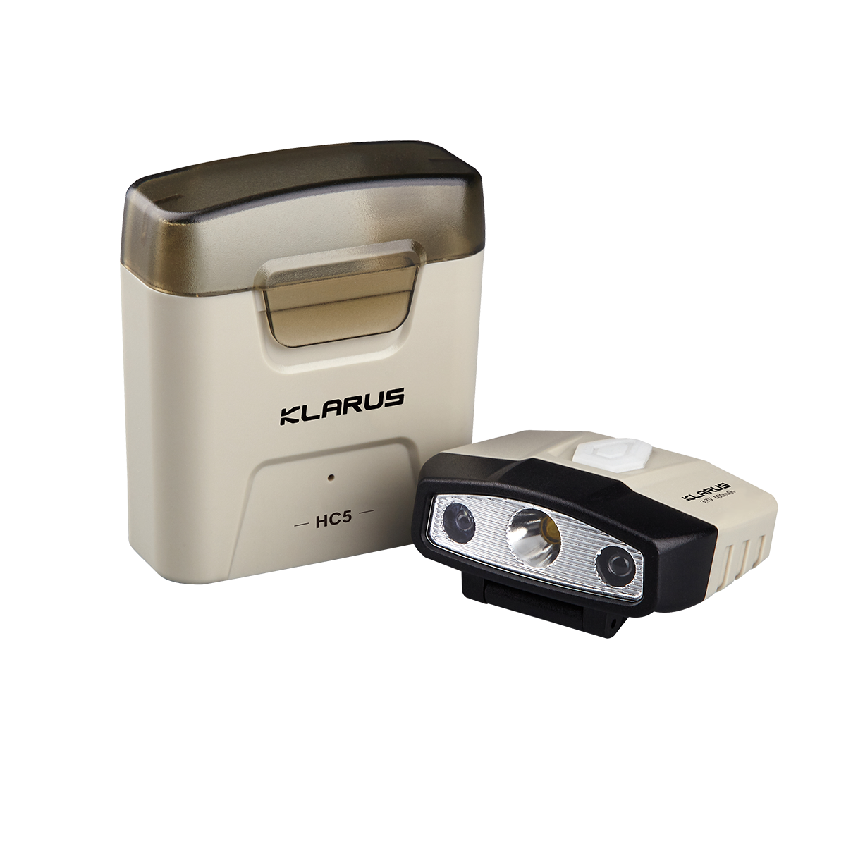 Klarus HC5 120 Lumens Motion-Controlled Hands-Free Clip on Hat with Charging Case Flashlight