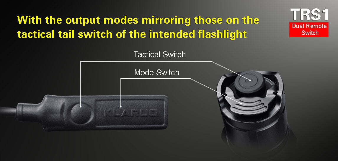 Klarus TRS1 Multi-functional Dual Remote Switch Suit for XT11S, XT11GT, XT12GT, XT30R, XT12S, XT2CR