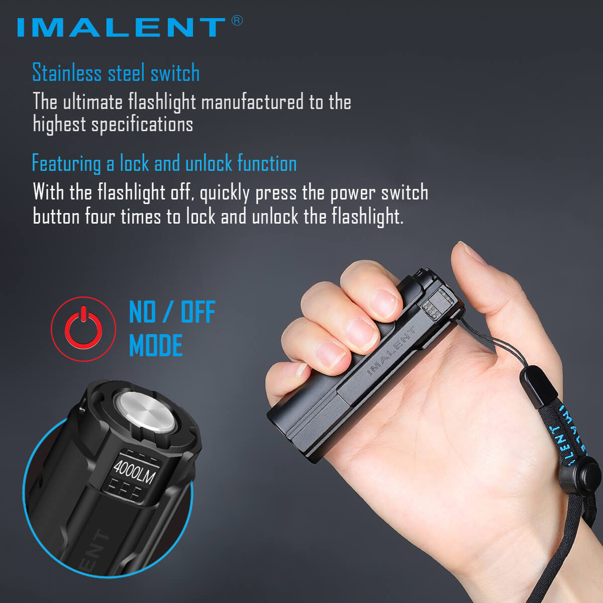 Best Imalent LD70 XHP70.2 4000 Lumens Rechargeable EDC Flashlight on ...