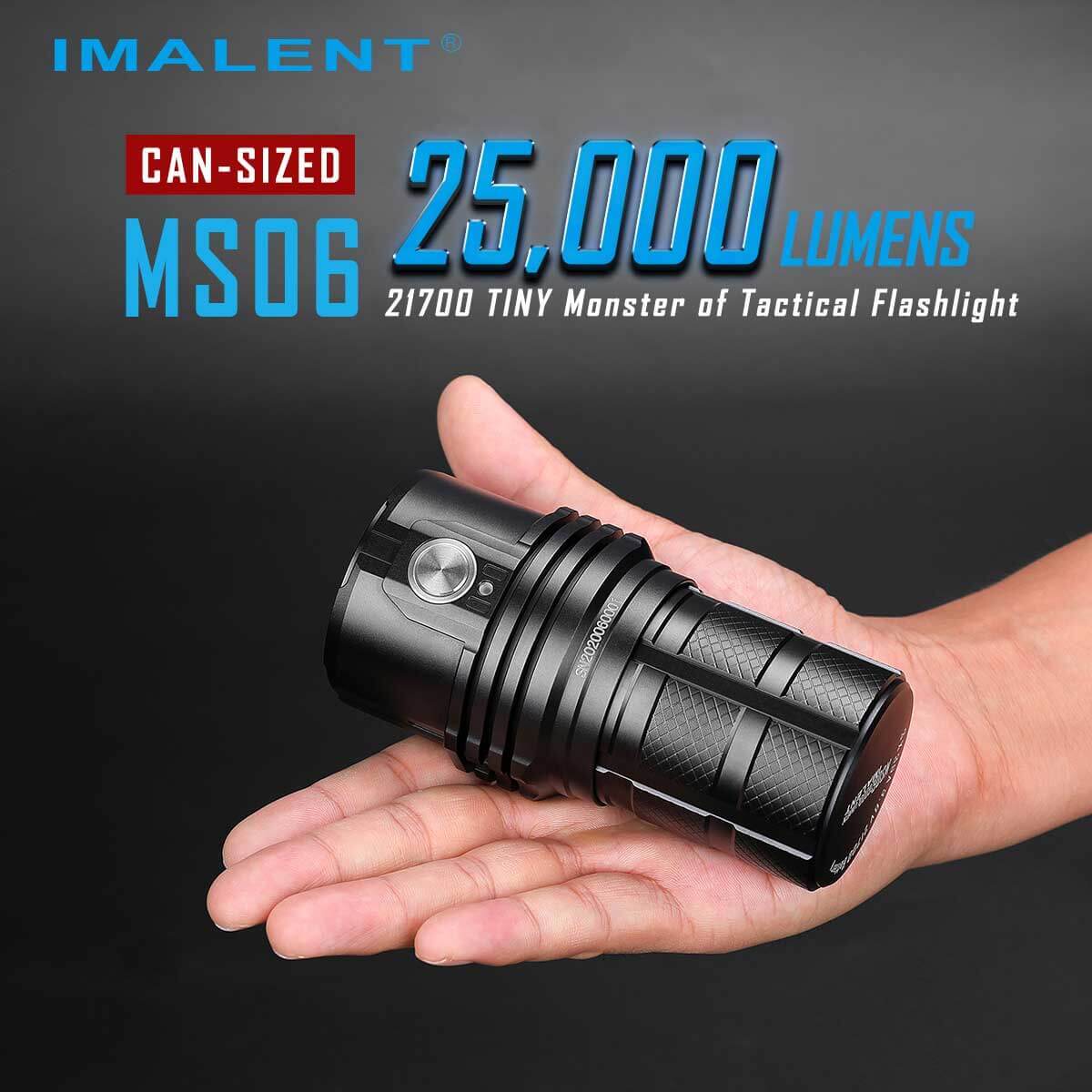Imalent MS06 6 x XHP70.2 25000 Lumens Magnetic USB Rechargeable Flashlight