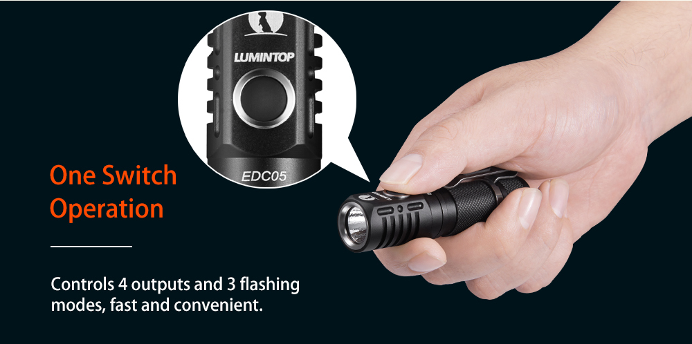 Lumintop EDC05 800 Lumens 14500 EDC Pocket Flashlight