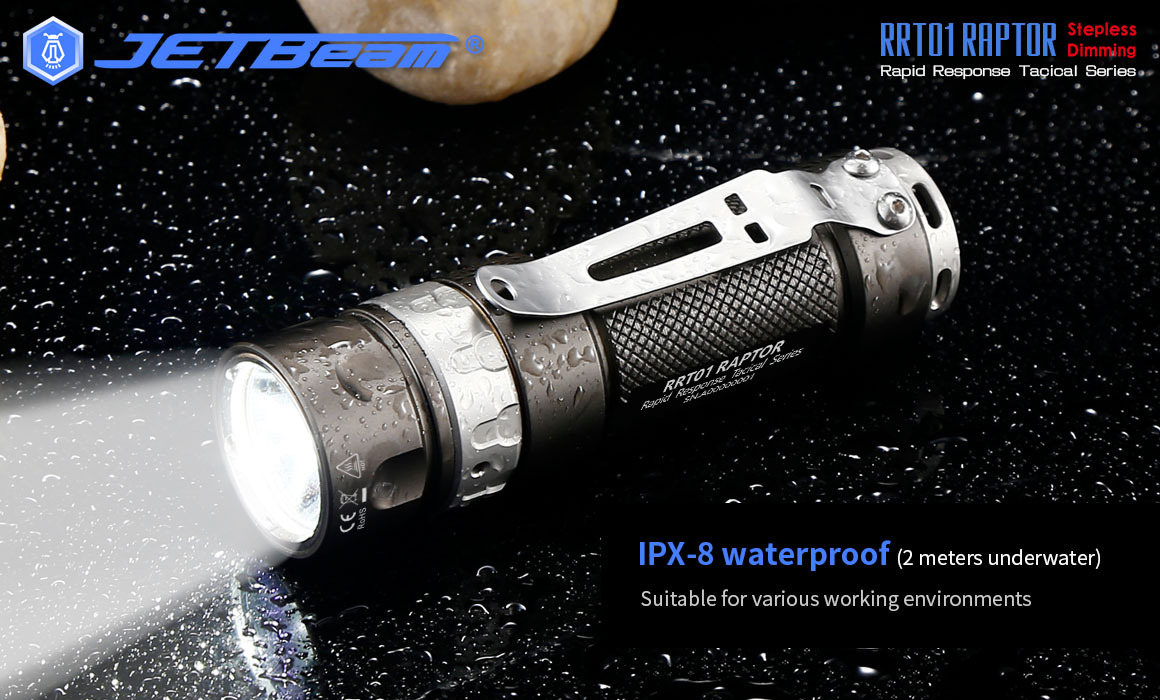 JETBeam RRT01 RAPTOR CREE XP-L /Nichia 219C LED 950 Lumens Tactical Flashlight