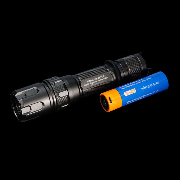 JETBeam RRT-M2S WP-T2 LEP 480 Lumens 1000M Laser LED Flashlight