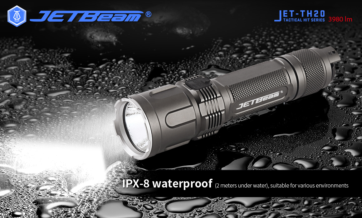 JETBeam TH20 GUARDIAN  XHP70.2 LED 3980 Lumens Tactical Flashlight