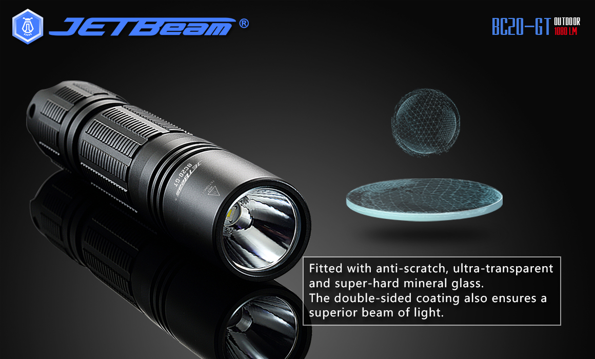 JETBeam BC20-GT CREE XP-L HI LED 1080 Lumens Outdoor Flashlight
