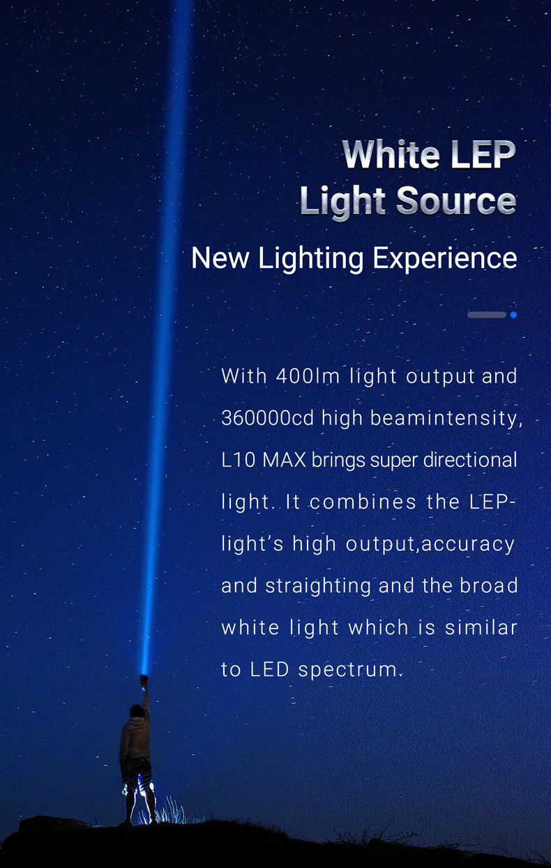 NEXTORCH L10 Max 1200M White LEP Flashlight