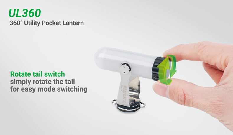 NEXTORCH UL360 XP-G2 LED 70 Lumens Rotatable Pocket Lantern
