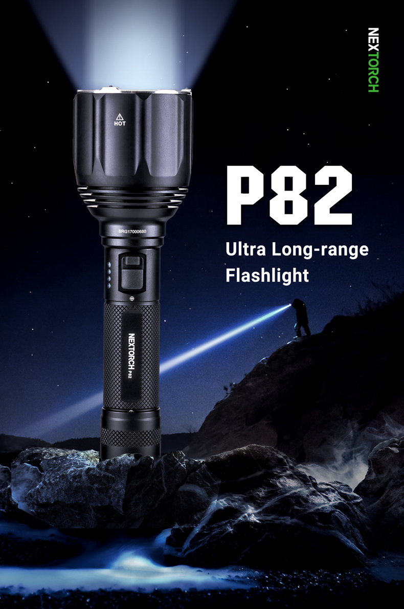  NEXTORCH P82 White Light LED 1200 Lumens Ultra Long-range Flashlight