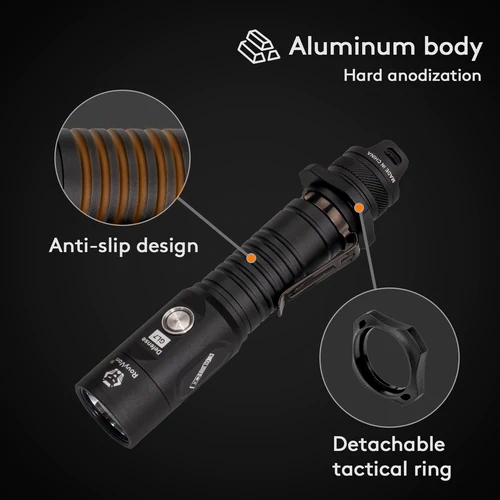 Best Rovyvon Gl7 2000 Lumens Tactical Flashlight On Sale